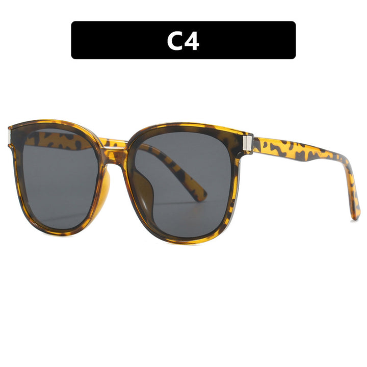 Damen modische Sonnenbrille mit hochwertigem, transparentem Kunststoffrahmen Karnz