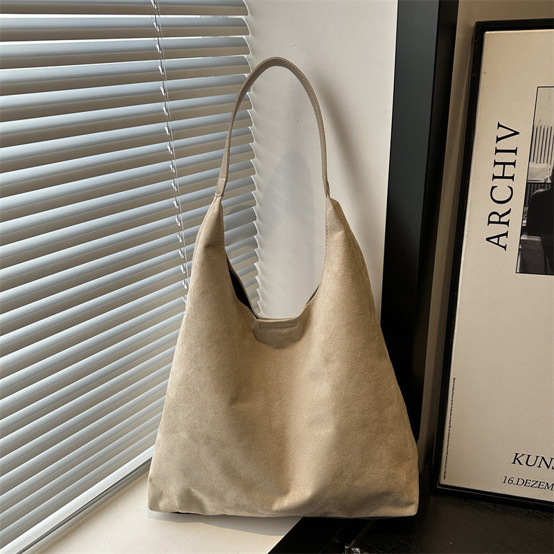 Wildleder Slouchy Hobo Bag Karnz