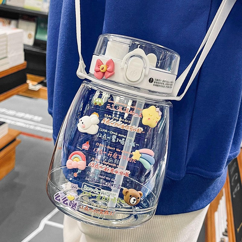 Damen Verspielte Trinkflasche mit tierischem Design Karnz
