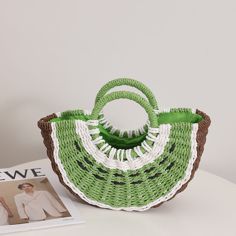 Damen handgefertigte Strandtasche mit geflochtenem Design Karnz