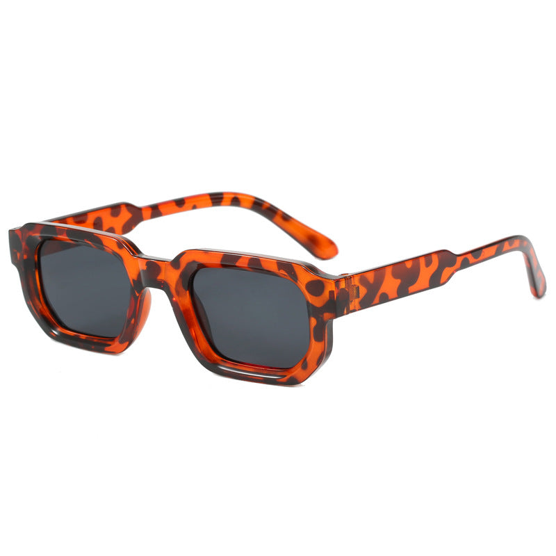 Damen Modische quadratische Sonnenbrille mit klarem Rahmen Karnz
