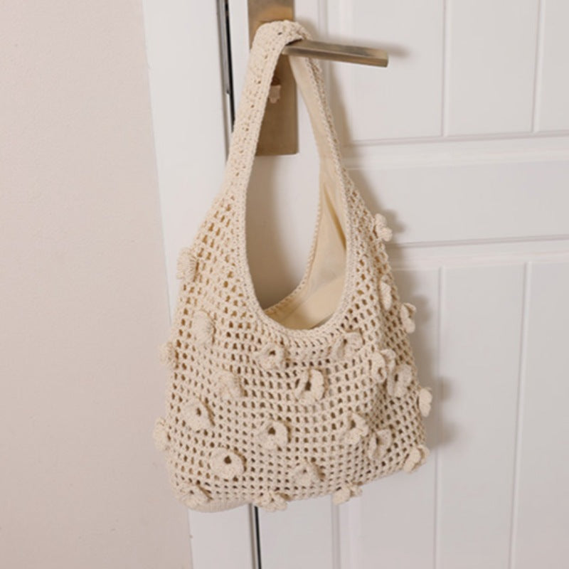 Damen Handgeknüpfte Blüten-Tasche Karnz