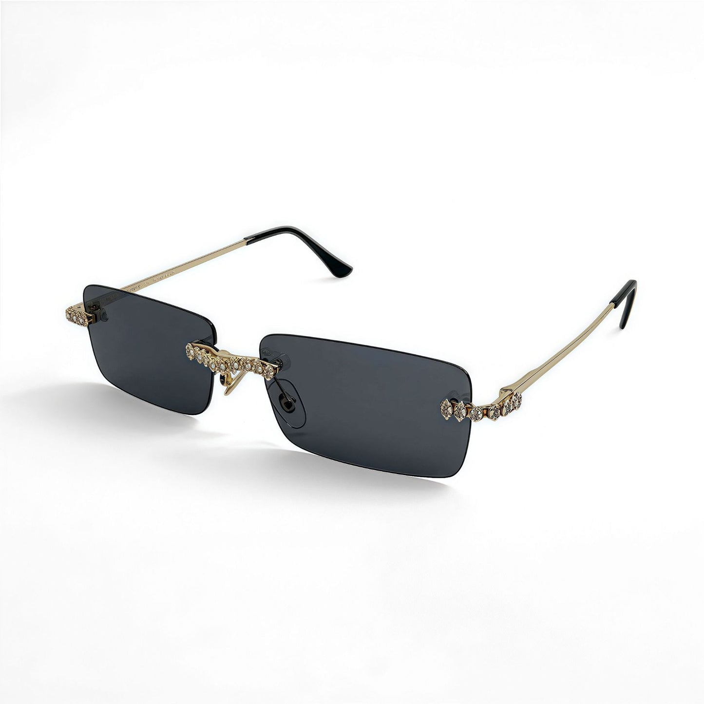 Damen Modische Sonnenbrille im extravaganten Design mit funkelndem Rahmen Karnz
