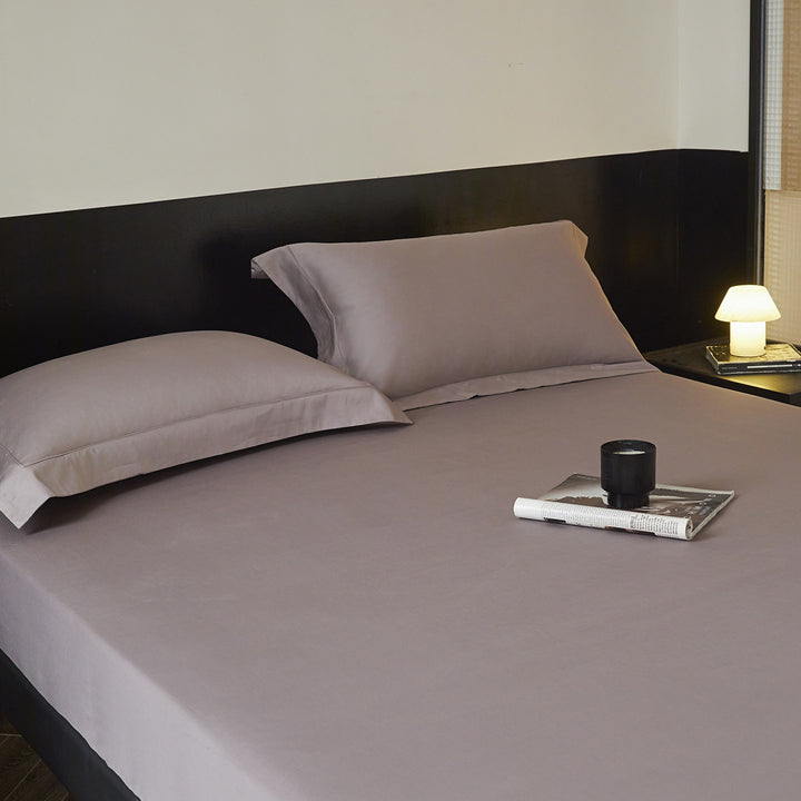 Premium-Bettwäsche-Set mit Spannbettlaken und Oxford-Kissenbezügen