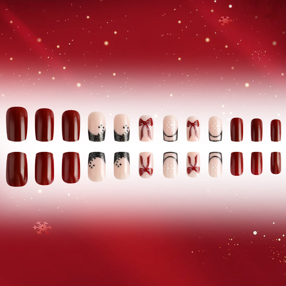Festive Glamouröse Press-On Nagelkunst Set Karnz