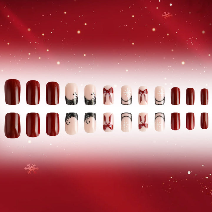 Festive Glamouröse Press-On Nagelkunst Set Karnz