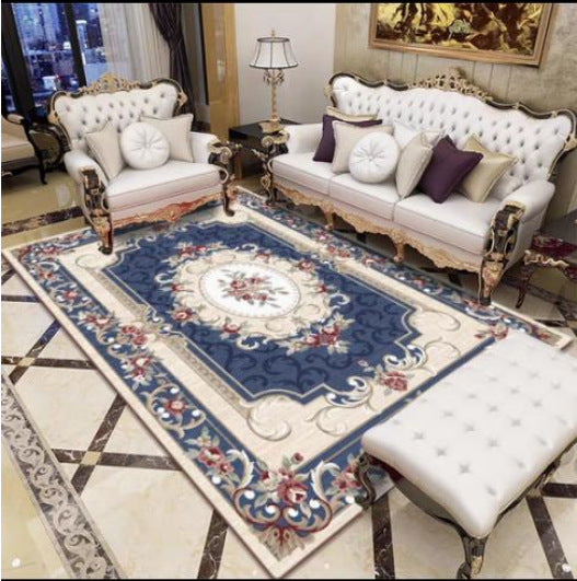 Eleganter floraler gewebter Teppich