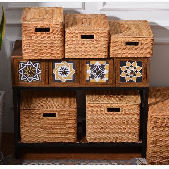 Aufbewahrungsbox aus geflochtenem Material Karnz