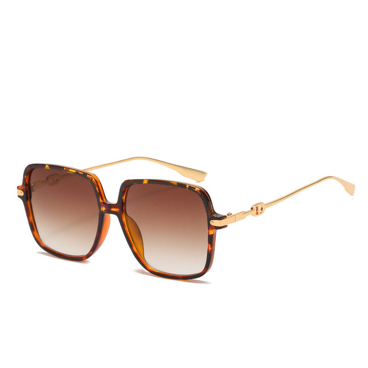 Oversized Chic Quadratrahmen Sonnenbrille Karnz