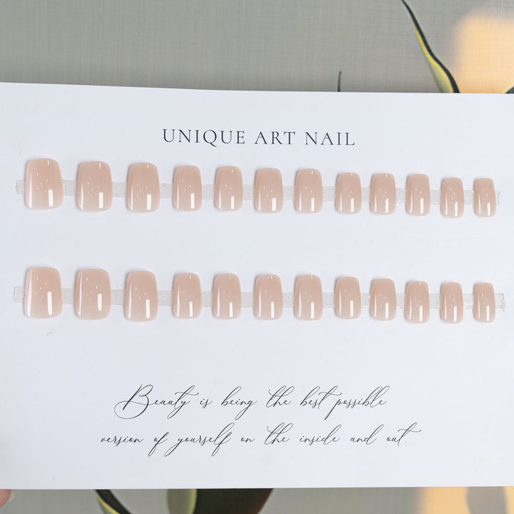 Elegante natürliche Finish Press-On Nägel