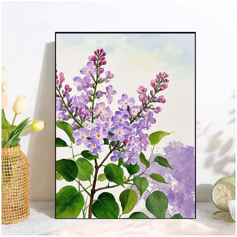 Floral Aquarell Leinwand Kunst-Druck Karnz