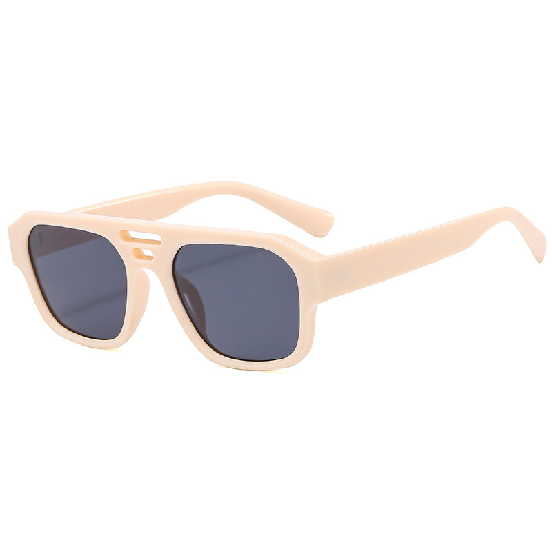 Damen Modische Sonnenbrille mit kantigem Design und UV-Schutz Karnz