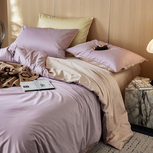 Luxuriöse Glatte Satin Bettwäsche Kollektion