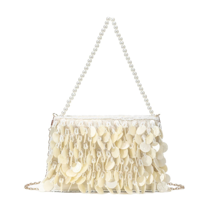 Dekorative Muschelfransen-Handtasche