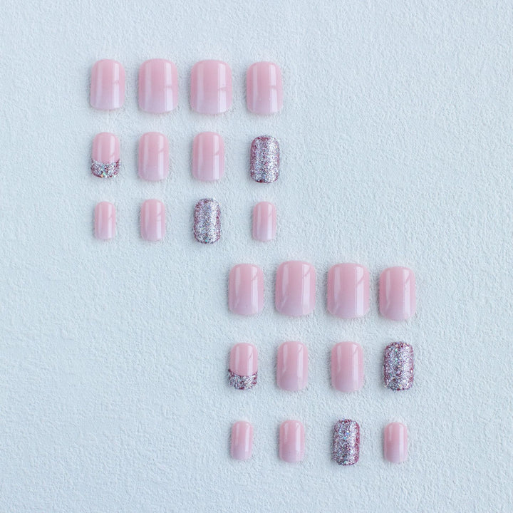 Glamourös Glitter Nagelkunst Set