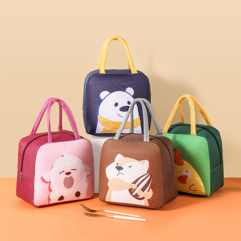 Süßes Tier Isolierte Lunch Tasche Karnz