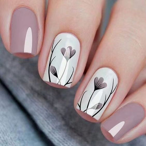 Floral Art Press-On Nail Set Karnz