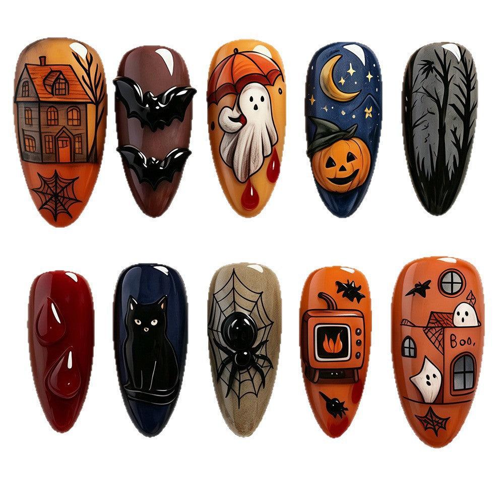 Halloween-Themen Nagelkunst Design Karnz