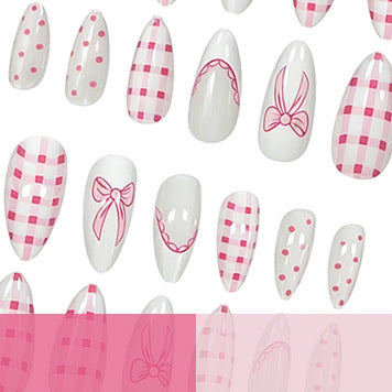 Dekorative Rosa Schleife Nagelkunst Verbesserungen Karnz