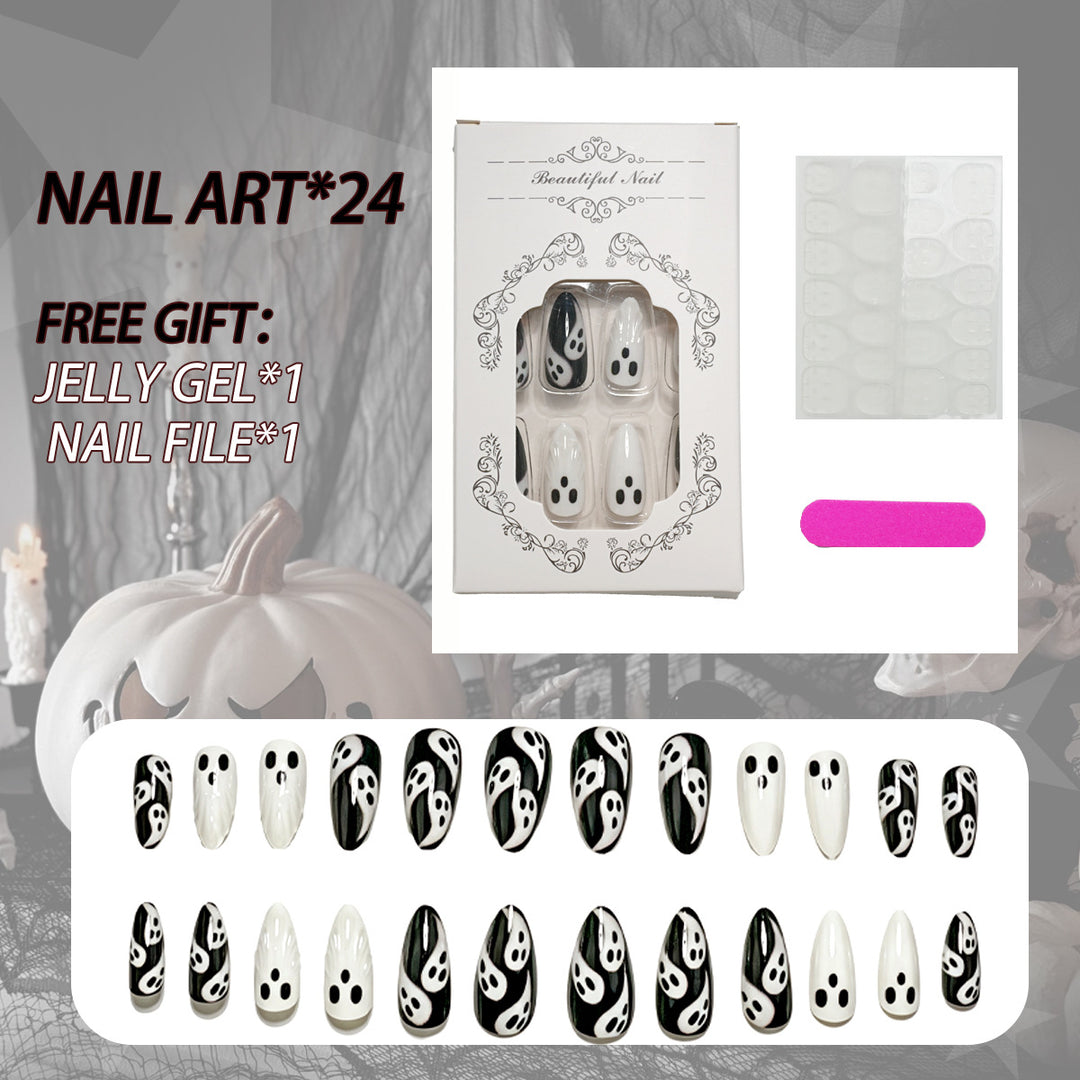 Ghost-Themen Press-On Nagelkunst