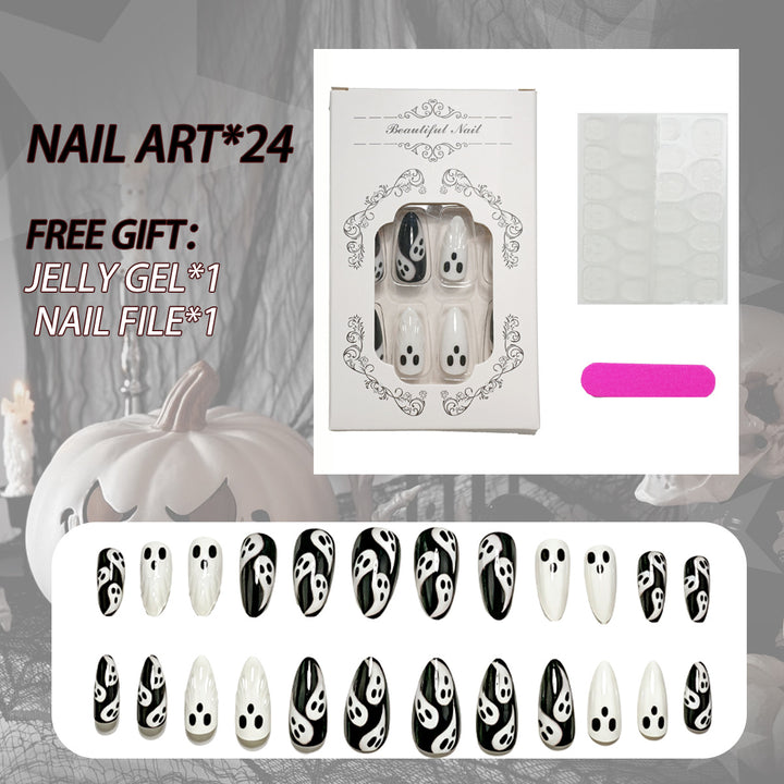 Ghost-Themen Press-On Nagelkunst