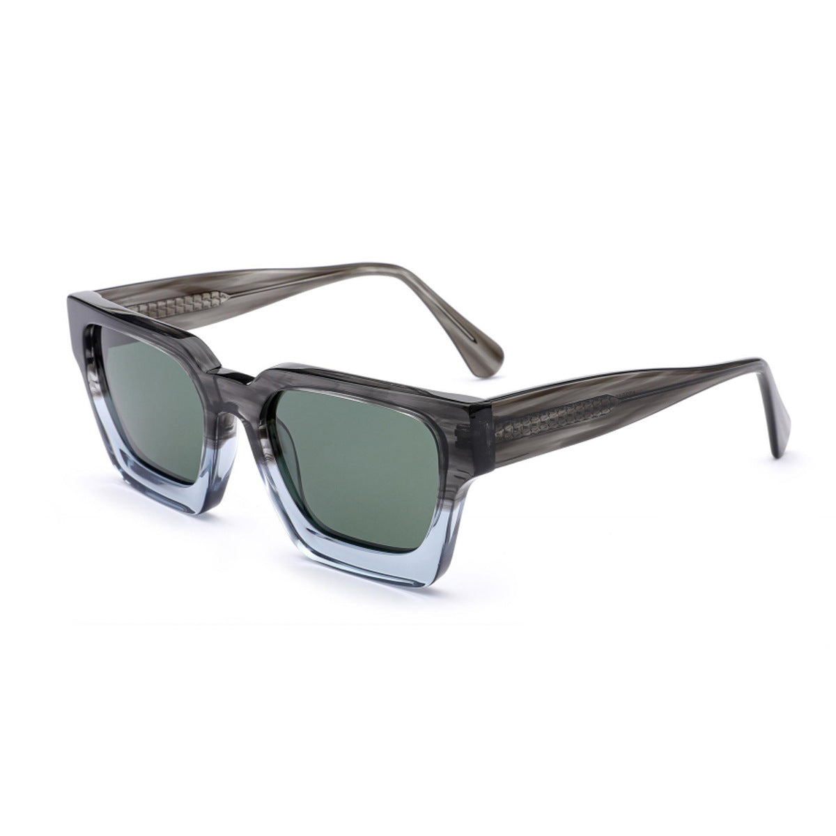 Damen quadratische Sonnenbrille mit innovativem Rahmen und polarisierten Gläsern Karnz