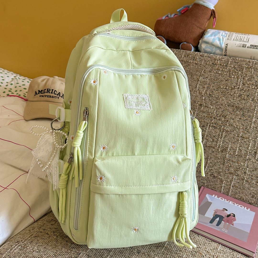 Blumengeschmückter Rucksack