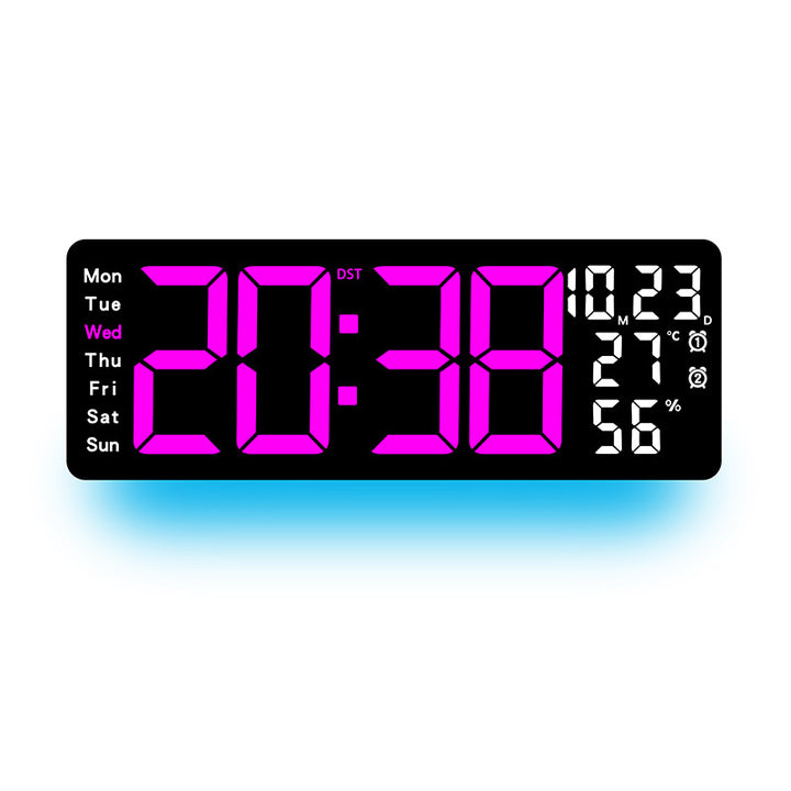 Digitaler Multifunktionswecker mit farbiger LED-Anzeige Karnz