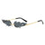 Damen extravagante Sonnenbrille im kreativen Flammendesign Karnz