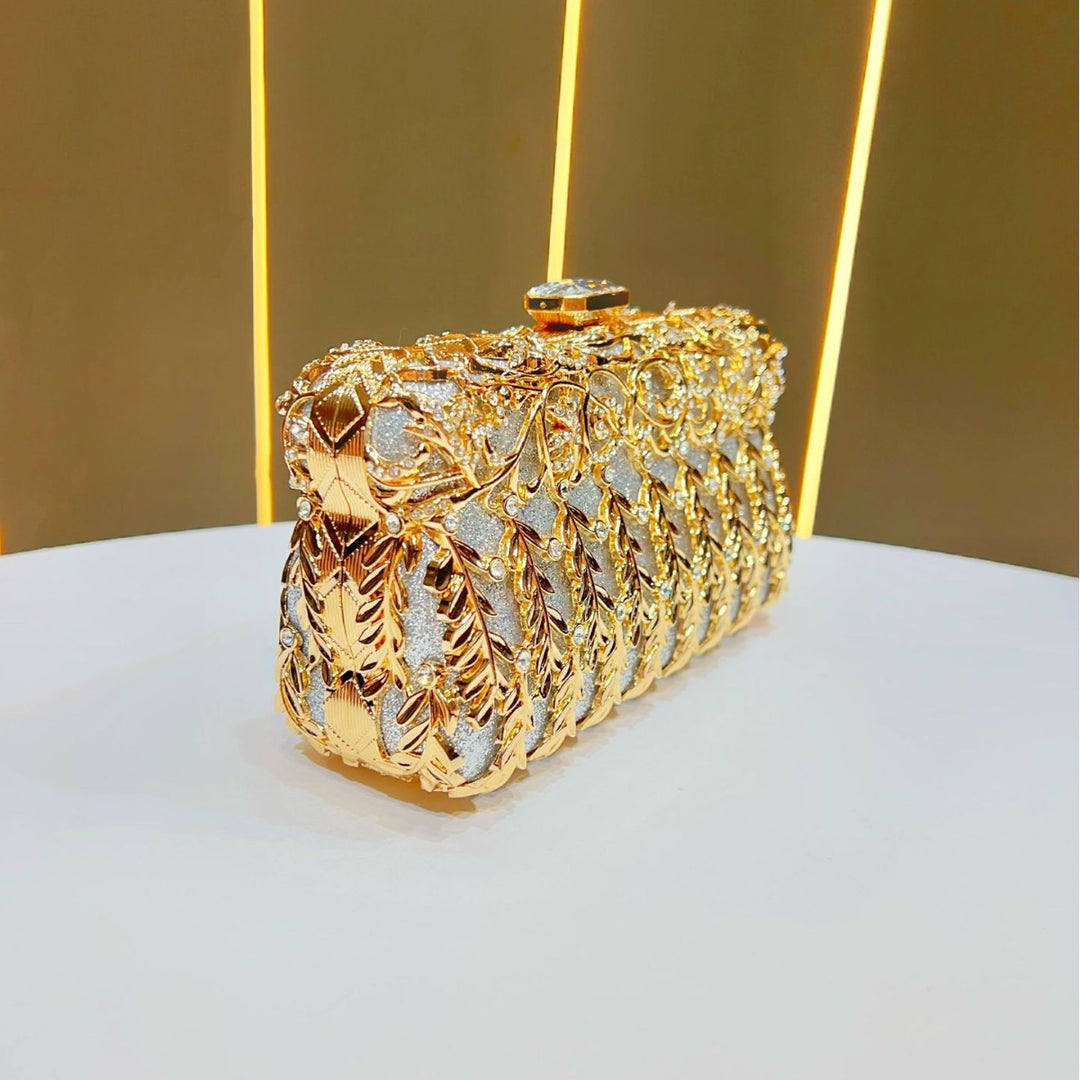 Verschnörkelte Vintage Abend-Clutch