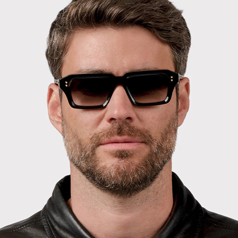 Damen stilvolle quadratische Sonnenbrille mit luxuriösem Schildkrötenmuster und strapazierfähigem Rahmen Karnz