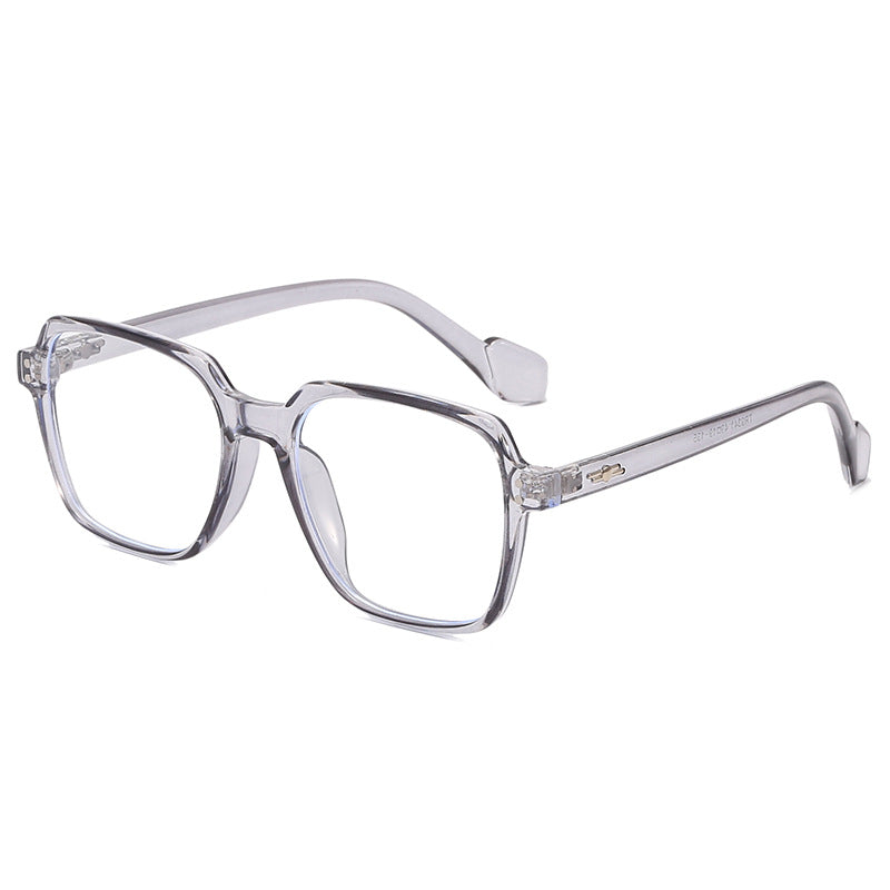 Damen quadratische Brille mit transparentem Rahmen und stylischem Design Karnz