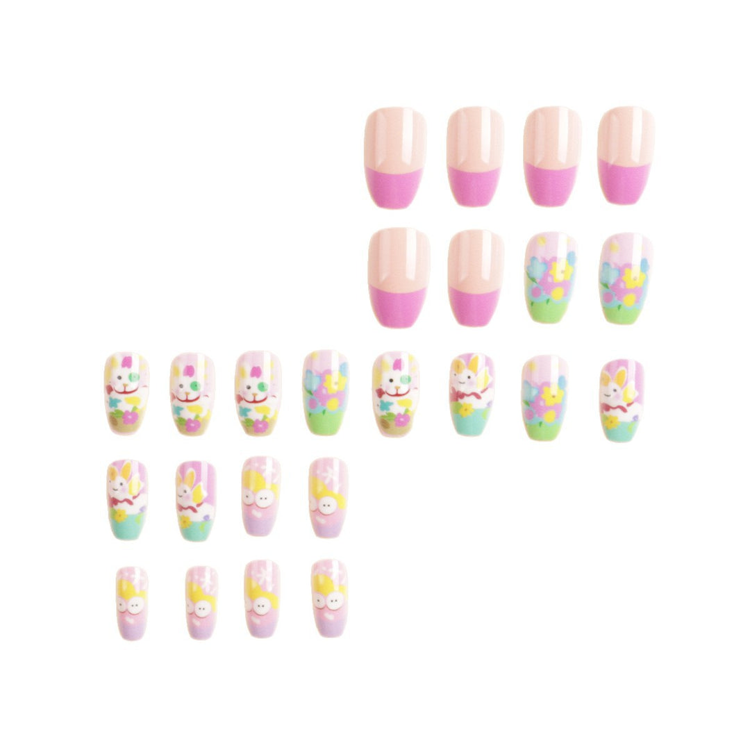 Künstlerische Frühlings-Thema Press-On Nagelkunst Karnz