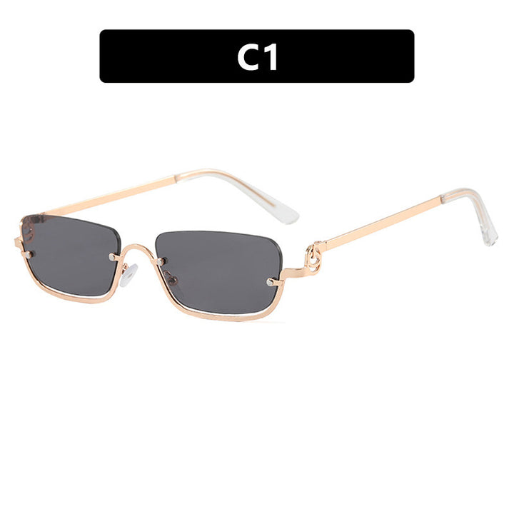 Damen quadratische Sonnenbrille mit elegantem Metallrahmen Karnz