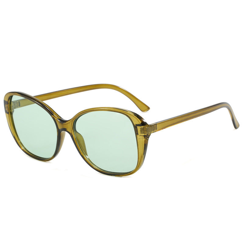Damen Vintage Sonnenbrille mit einzigartigem, breitem Rahmen Karnz