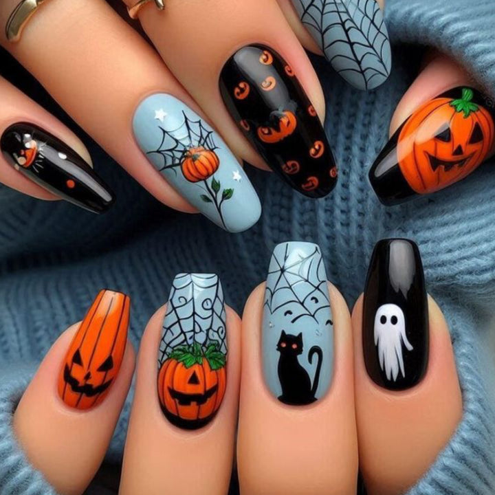 Halloween-Themen Nagelkunst Extensions Karnz