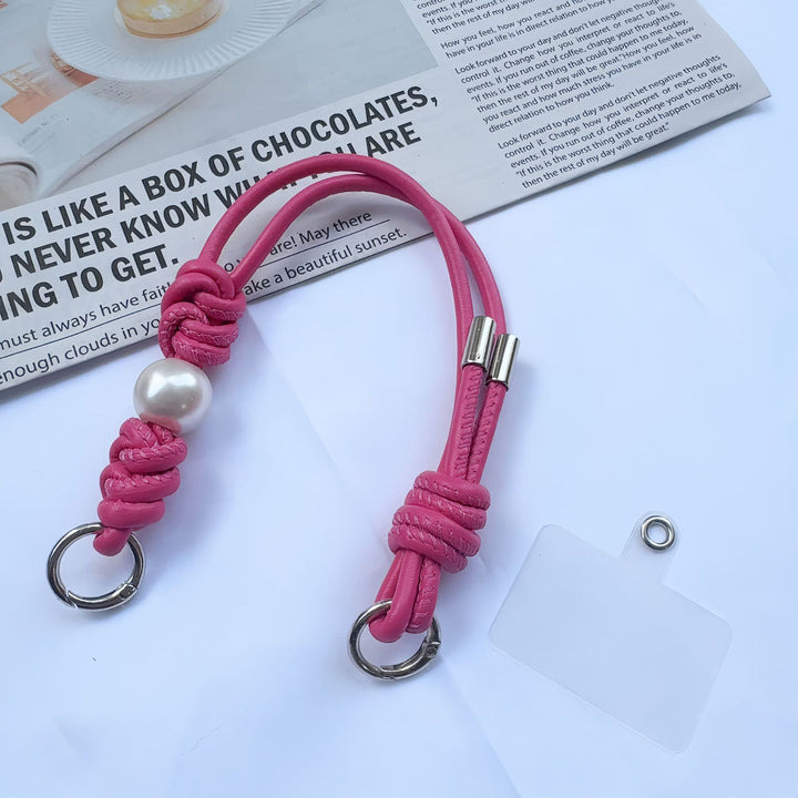 Eleganter geknoteter Leder-Schlüsselanhänger Halter Karnz
