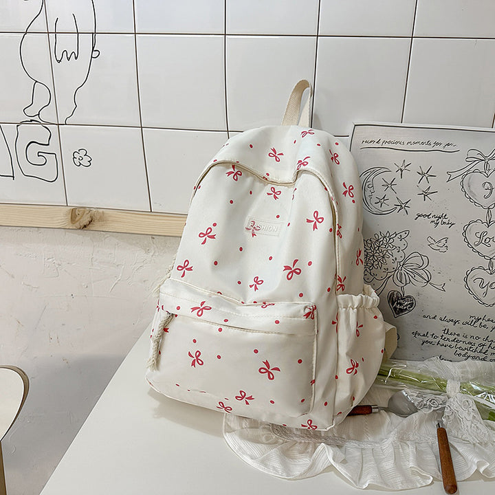 Verspielt gemusterter Rucksack