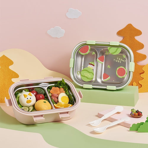 Spaß-Themen Doppelfach Lunchbehälter
