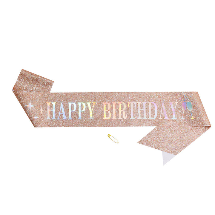 Damen Funkenkrone mit „Happy Birthday“ Schriftzug Karnz