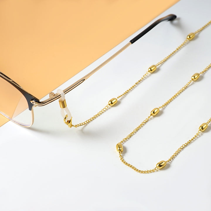 Stylische Metallbrillenhalterkette Karnz