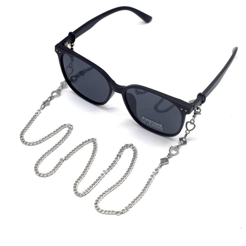 Stylische Metall-Link-Brillekette Karnz