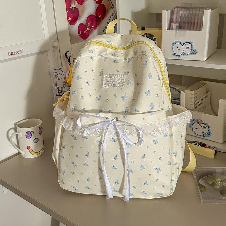 Verspielt Floral Verziert Schulrucksack Karnz