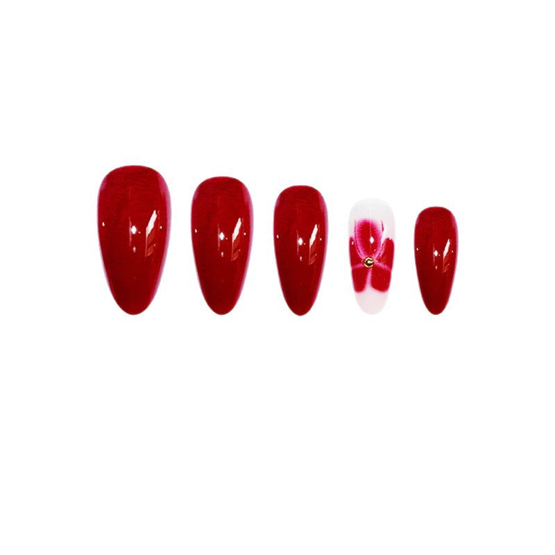 Elegante florale Press-On Nagel Set Karnz