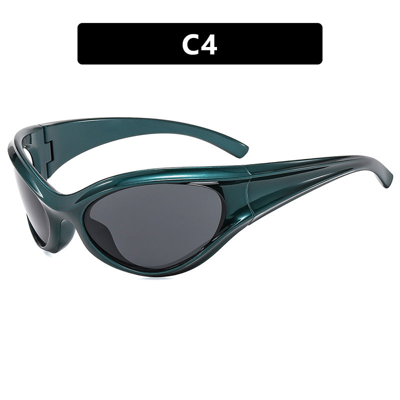 Damen sportliche Sonnenbrille mit aerodynamischem Design Karnz
