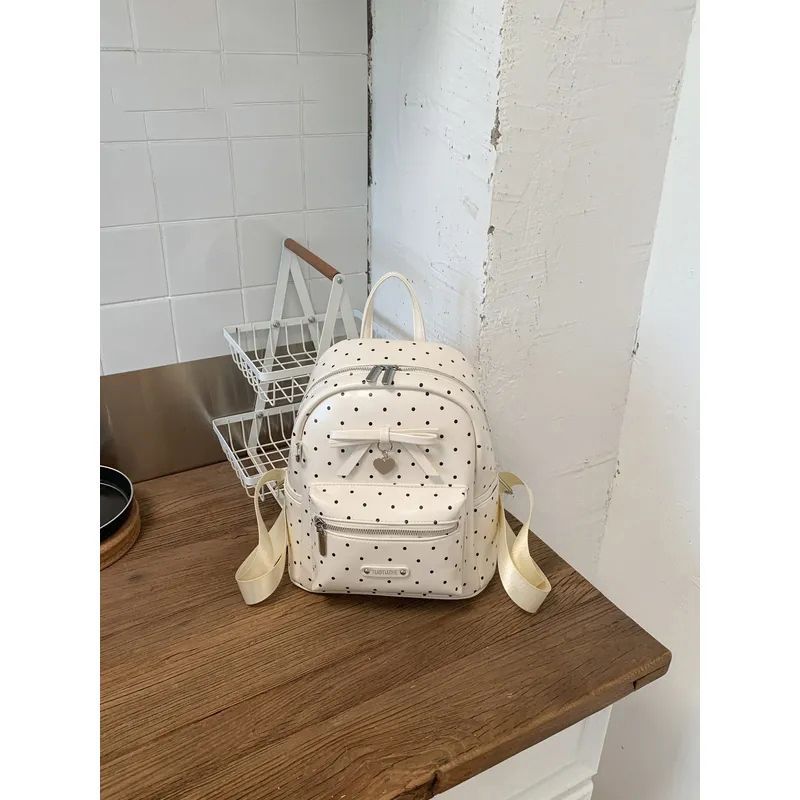Polka-Dot Dekorativer Mini-Rucksack Karnz