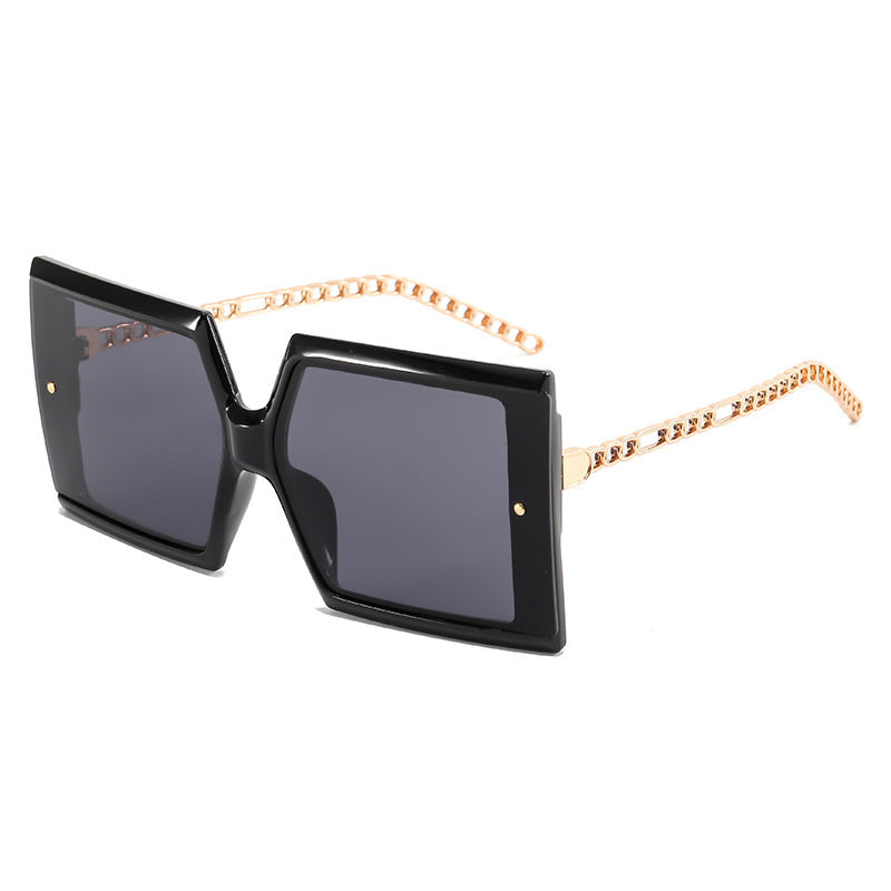 Damen elegante oversized Sonnenbrille mit quadratischem Rahmen Karnz