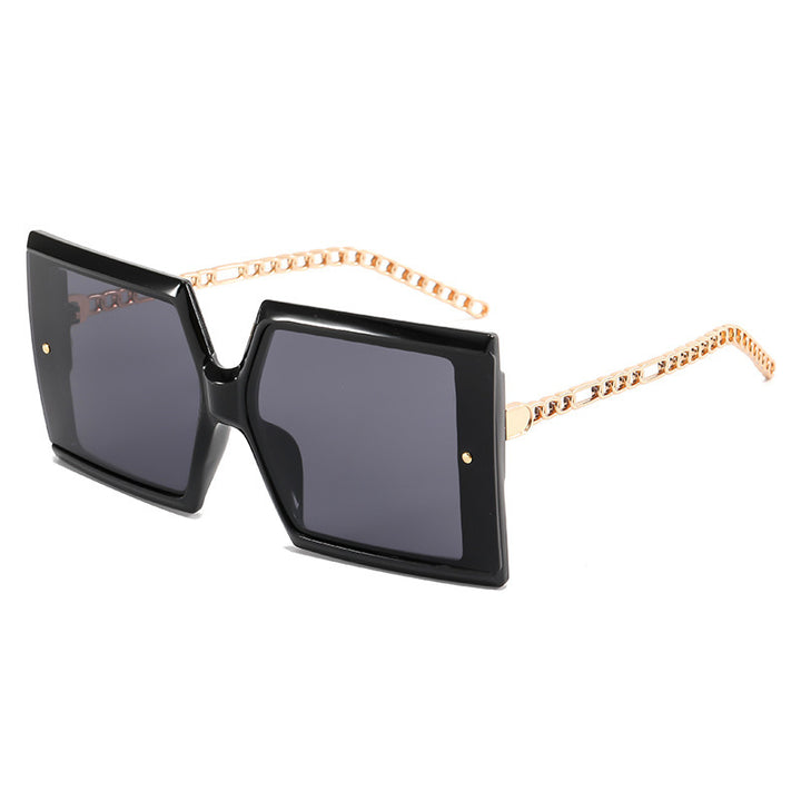 Damen elegante oversized Sonnenbrille mit quadratischem Rahmen Karnz