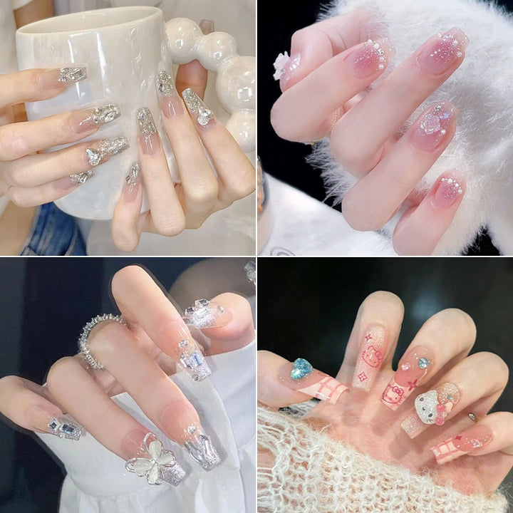 Kreatives thematisches Press-On Nagelkunst-Set Karnz