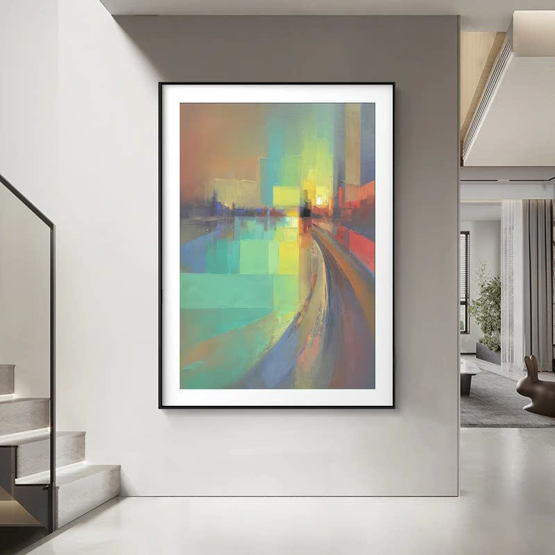 Abstrakte impressionistische Leinwand Wandkunst